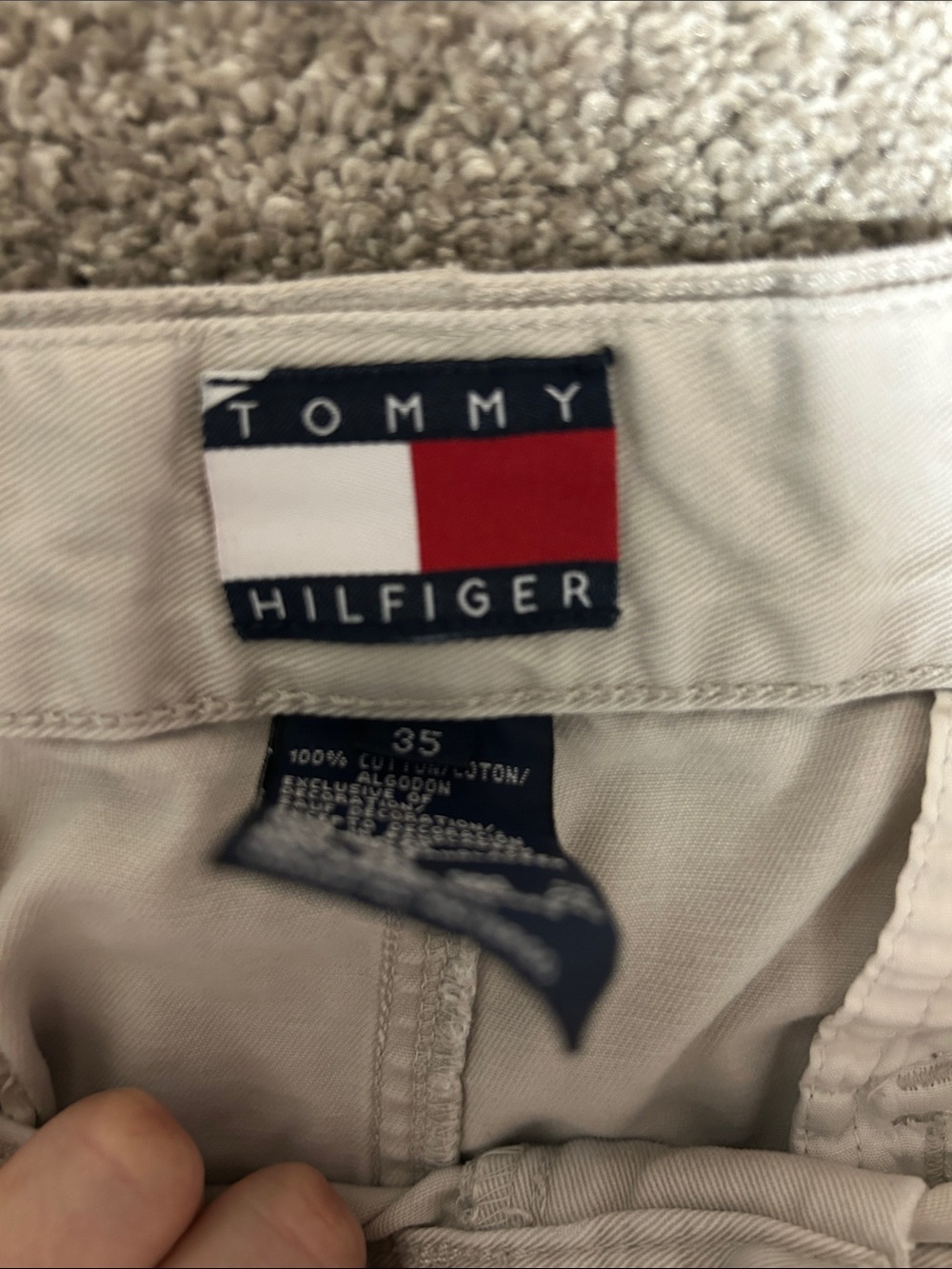 Vintage Tommy Hilfiger Baggy Cargo Shorts Y2K - Picture 3 of 5